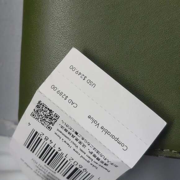 NWT Kate Spade Olive Green Scallop-Edge Smooth Leather Gemma Wallet - Picture 2 of 7